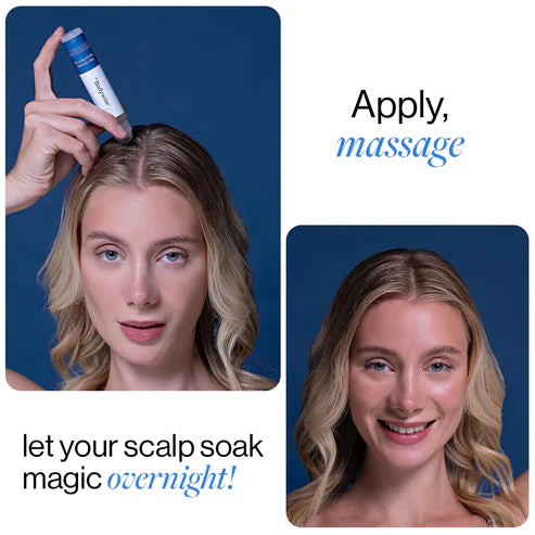 Be Bodywise Advanced Hair Growth Roll-On Serum | 3% Rosemary | 2% Aminexil | 3% Redensy l 2% Anagain | Precision Scalp Applicator | Paraben & Sulphate Free | Non oily and mess free-HHW