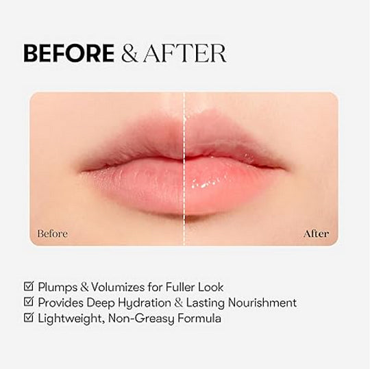 KOEC Lip Plumper gloss lips, Lip plump korean skincare products, kbeauty viral Comfort Glossy Lipgloss Makeup-XDX