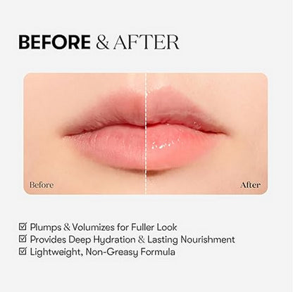 KOEC Lip Plumper gloss lips, Lip plump korean skincare products, kbeauty viral Comfort Glossy Lipgloss Makeup-XDX